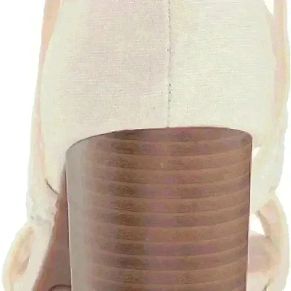 Fergalicious Maddox 3 Peep Toe Block Heels Maddox 3 Cream SIZE 6 (BRAND NEW) - Picture 5 of 16